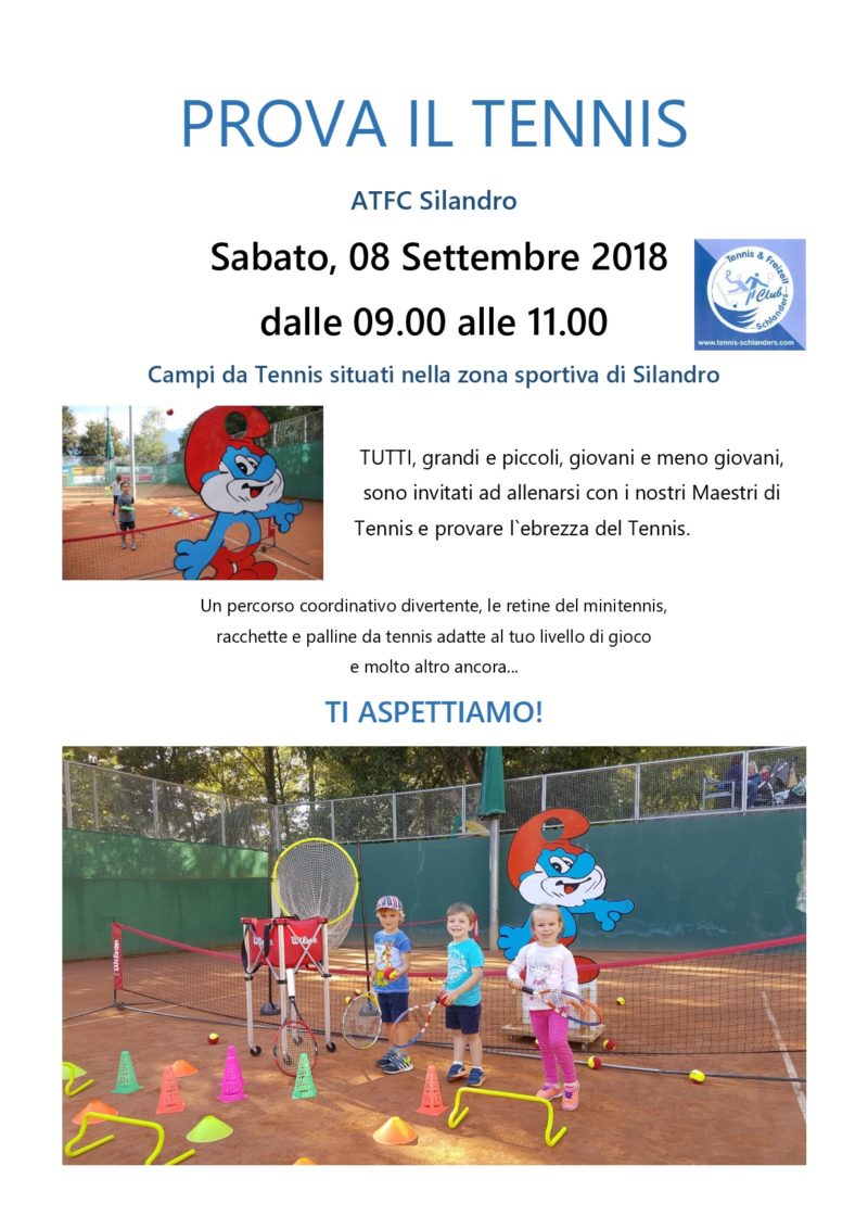 ATFC Silandro Prova il Tennis Autunno 2018